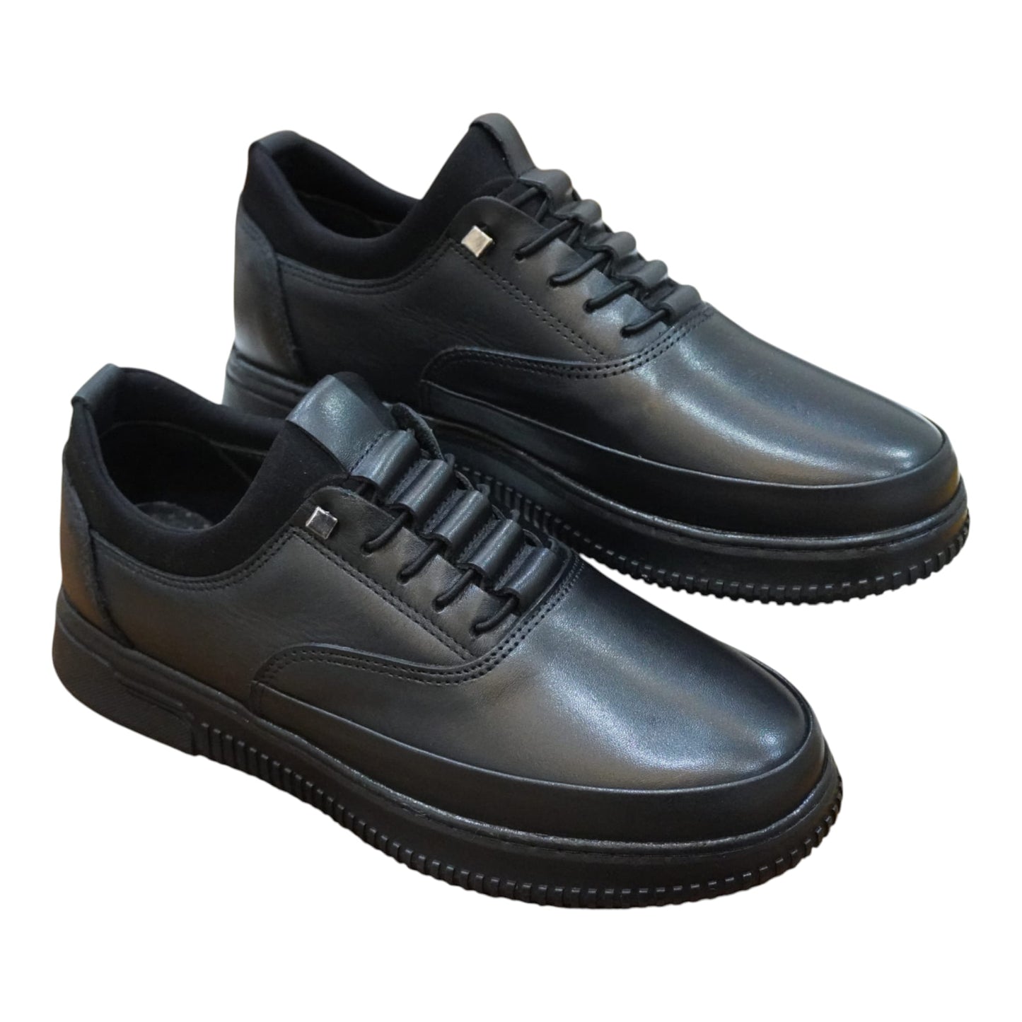 ATLAS FLEX Hakiki Deri Erkek Günlük Ayakkabı – Kaydırmaz Kauçuk Taban, Akıllı Bağcık