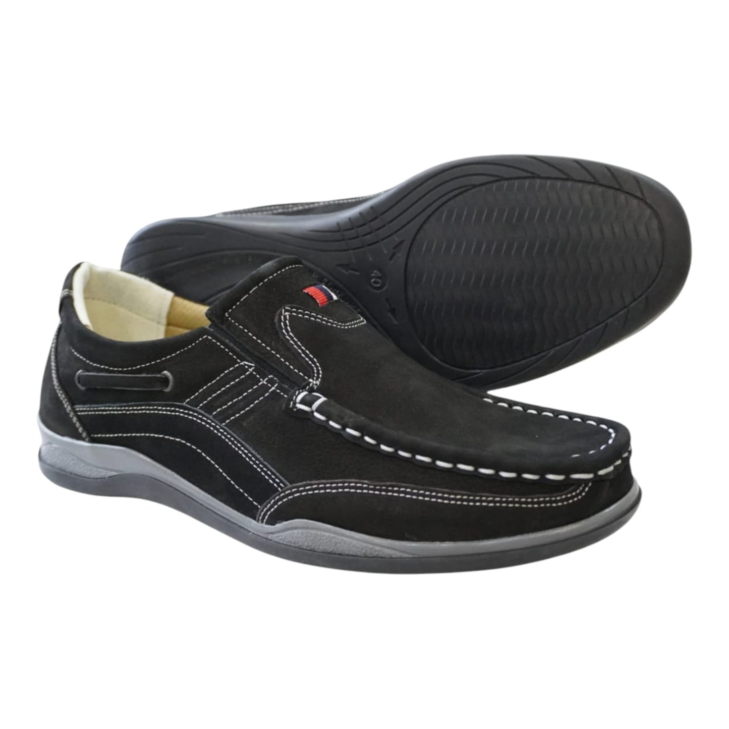 Erkek Günlük Ayakkabı –%100 Hakiki Nubuk Deri, Ortopedik Termo Taban, Rahat ve Şık Slip-On Model