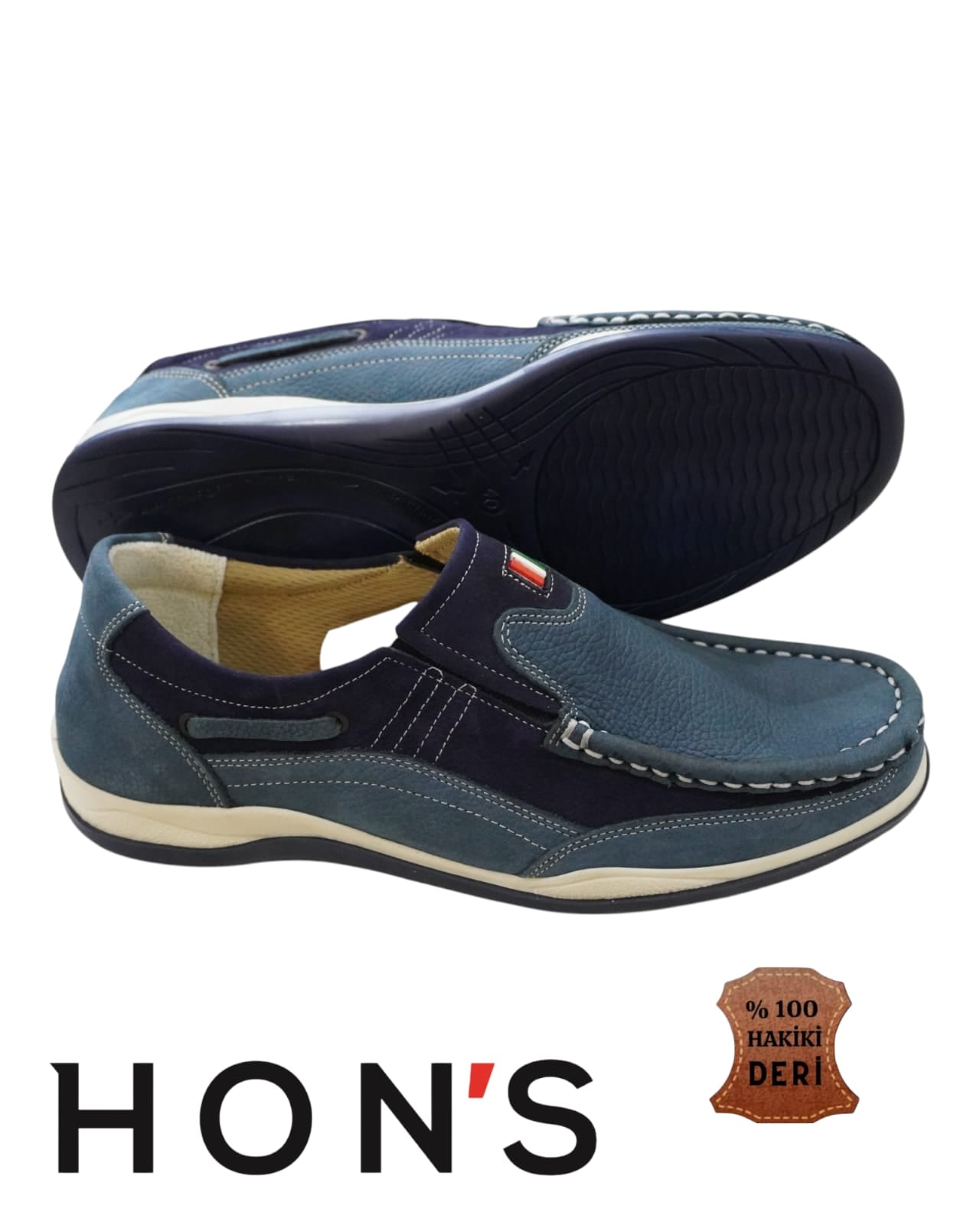 Erkek Günlük Ayakkabı –%100 Hakiki Nubuk Deri, Ortopedik Termo Taban, Rahat ve Şık Slip-On Model