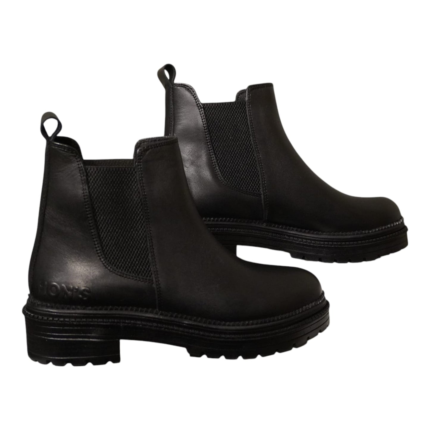 HON’S Hakiki Deri Kadın Chelsea Bot – Kaydırmaz Kalın Taban,