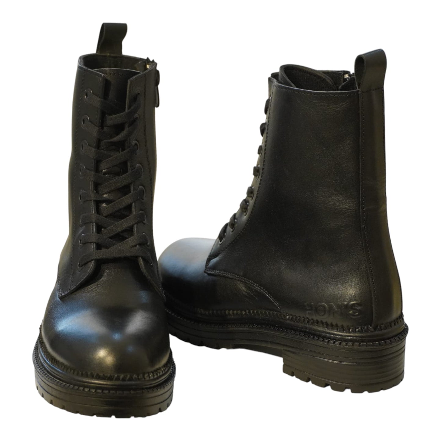 HON’S RAVEN Hakiki Deri Kadın Bot | Fermuarlı, Kaymaz Taban