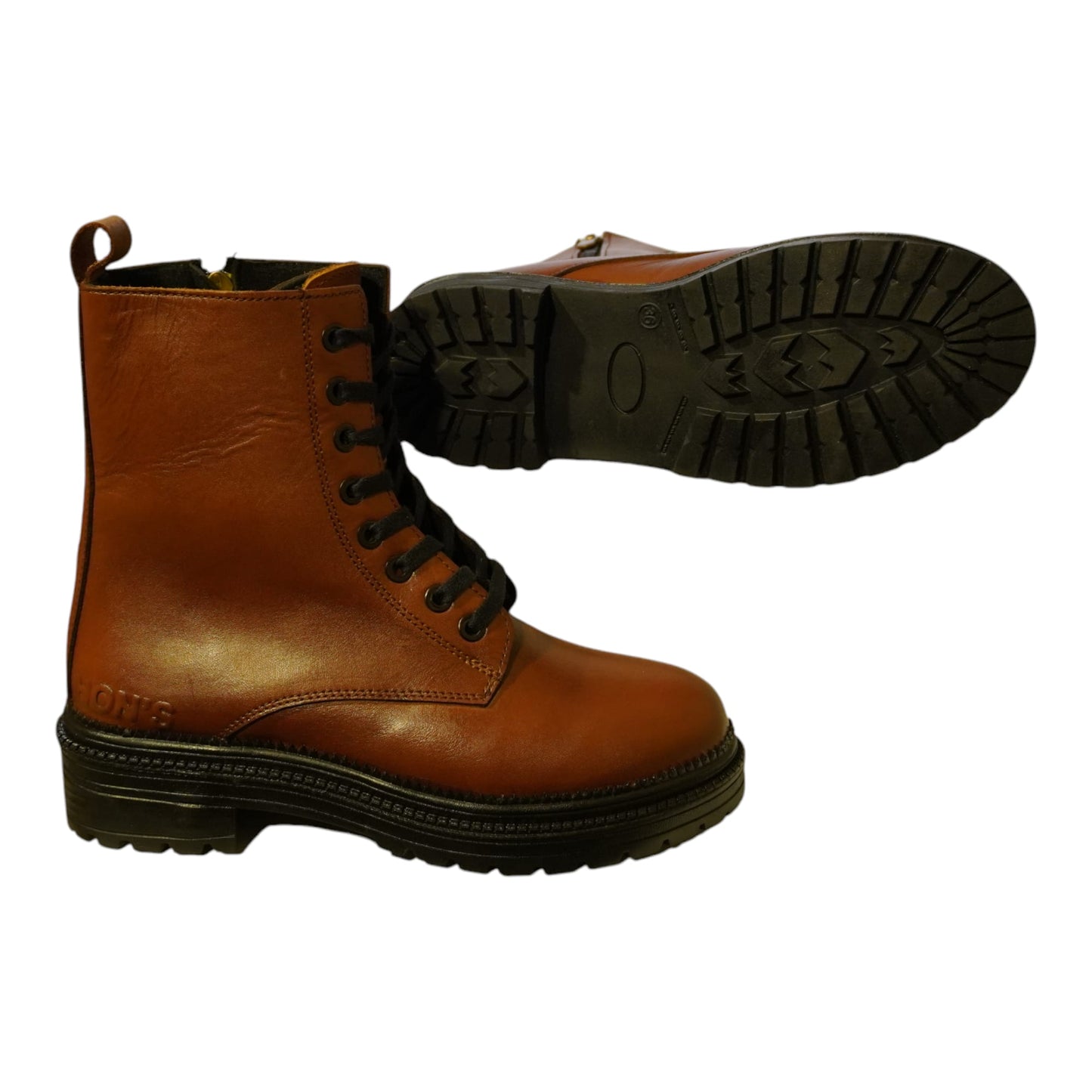 HON’S RAVEN Hakiki Deri Kadın Bot | Fermuarlı, Kaymaz Taban