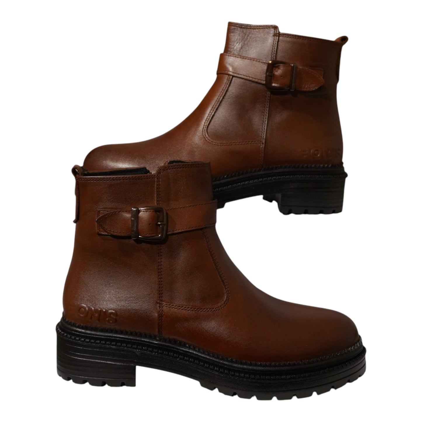 HON’S RIVA Hakiki Dana Derisi Kadın Bot – Su Geçirmez, Kaydırmaz Kauçuk Taban, Tokalı Model