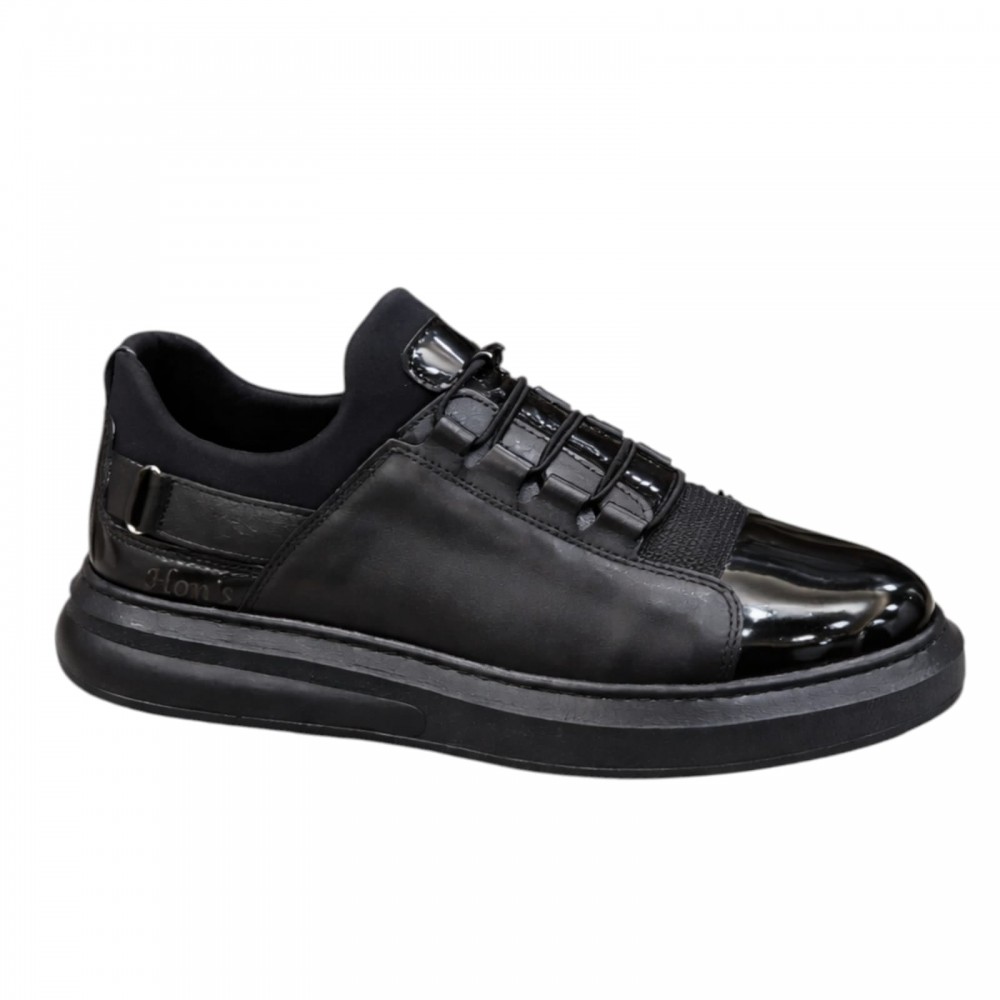 HON’S Nova Flex Lastik Bağcıklı Hakiki Deri Erkek Sneaker 2620
